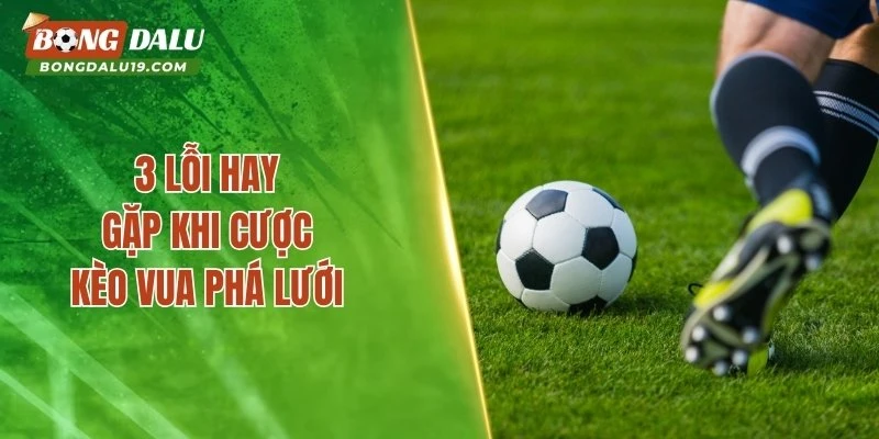 3 lỗi hay gặp khi cược kèo vua phá lưới