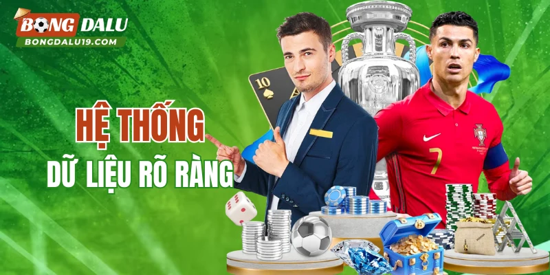 Hệ thống BONGDALU có dữ liệu rõ ràng